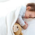 Sleeping toddler- portable bed rails for toddlers